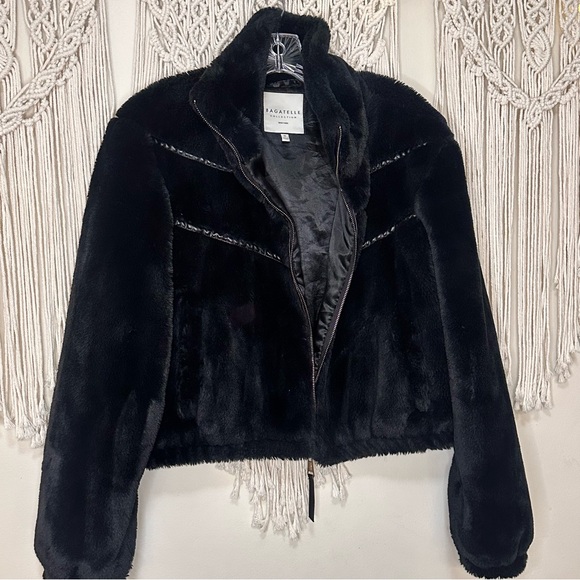 bagatelle Jackets & Blazers - Bagatelle Black Teddy Jacket